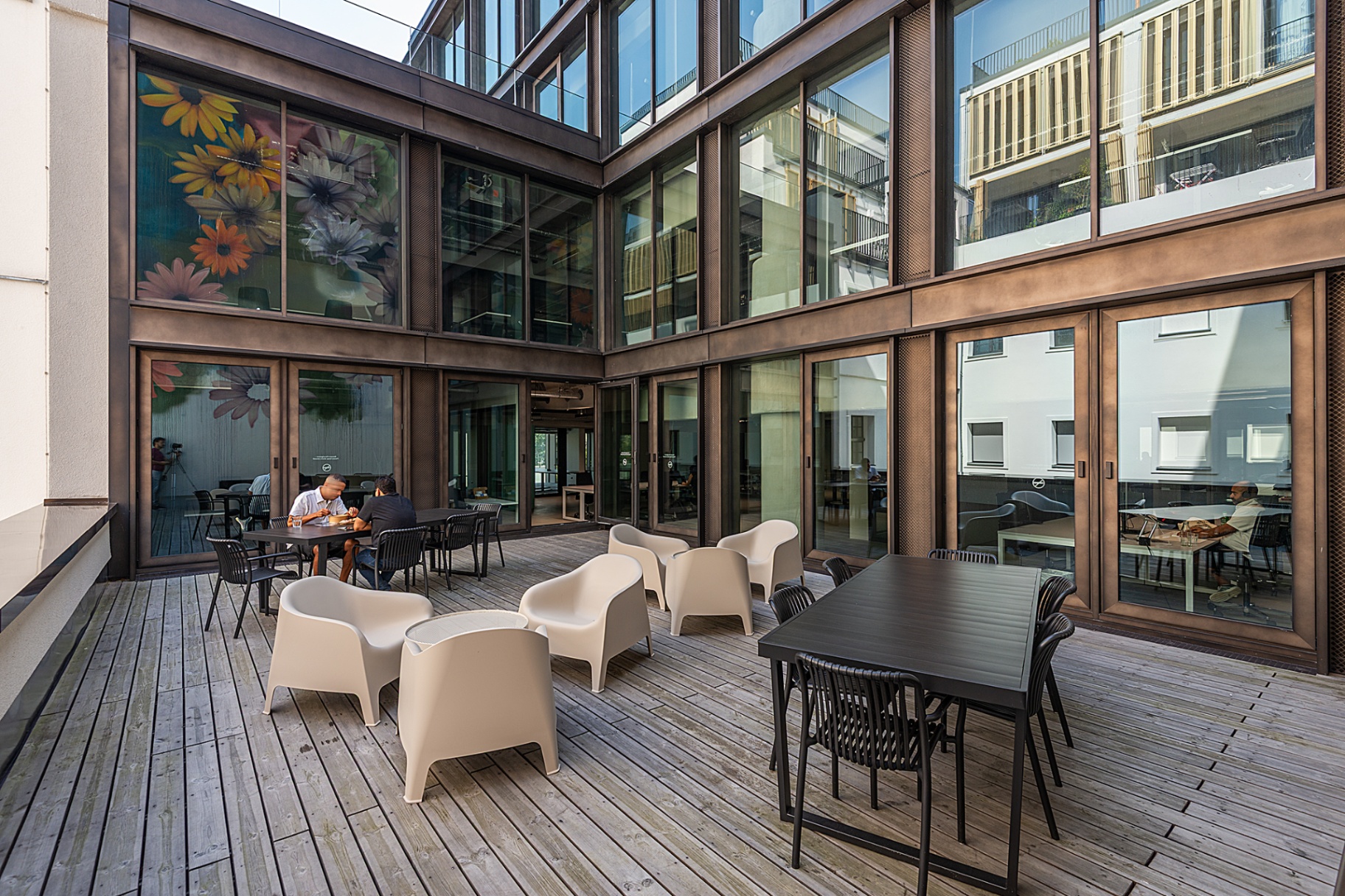 Outdoor balconies and terraces at The Delta Campus Berlin